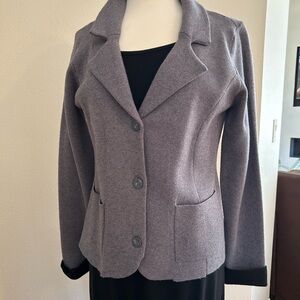 NWOT Adrienne Vittadini Women's Charcoal Blazer